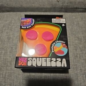 NeeDoh Squeezzza Pink & Orange Pizza Squishy Toy